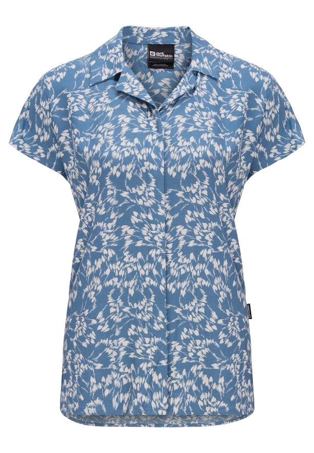 Blue Women Jack Wolfskin Sommerwiese Shirts | 74952330