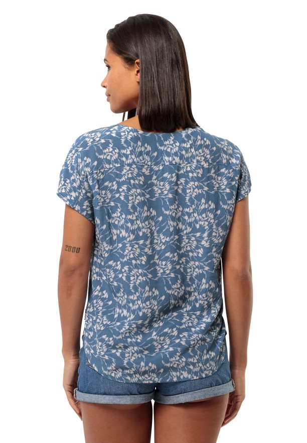 Blue Women Jack Wolfskin Sommerwiese T Shirts | 73756312