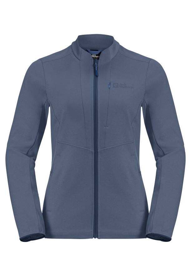 Blue Women Jack Wolfskin Tervern Fz Fleece Jackets | 45302109