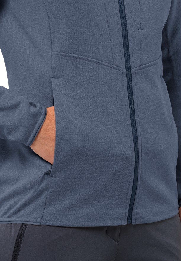 Blue Women Jack Wolfskin Tervern Fz Fleece Jackets | 45302109