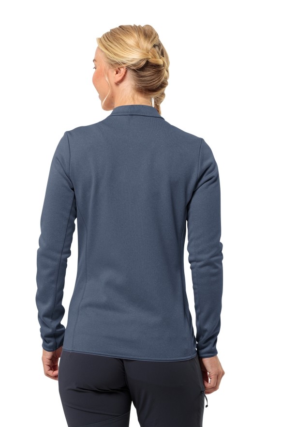Blue Women Jack Wolfskin Tervern Fz Fleece Jackets | 45302109