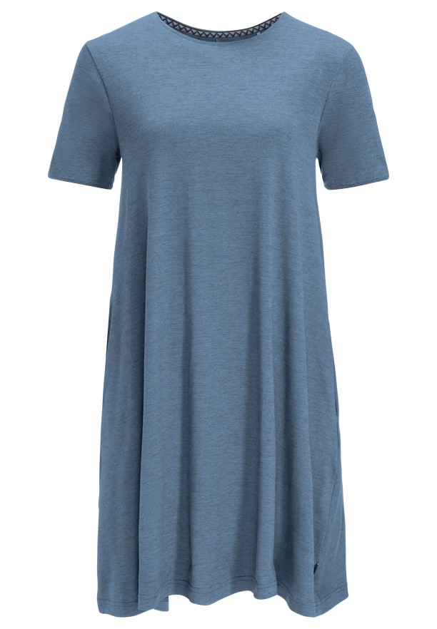 Blue Women Jack Wolfskin Travel Dress | 46588559