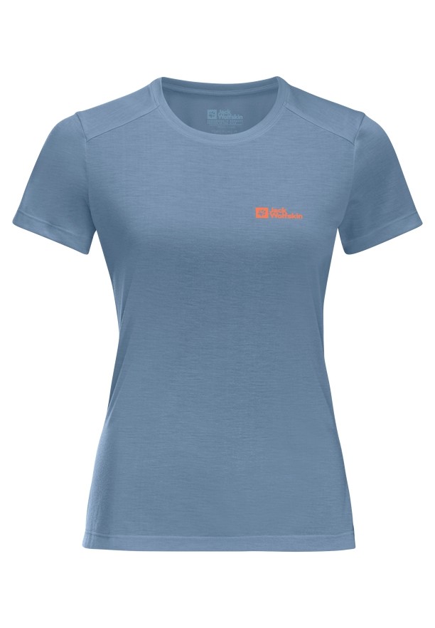 Blue Women Jack Wolfskin Vonnan S/s T Shirts | 20690465