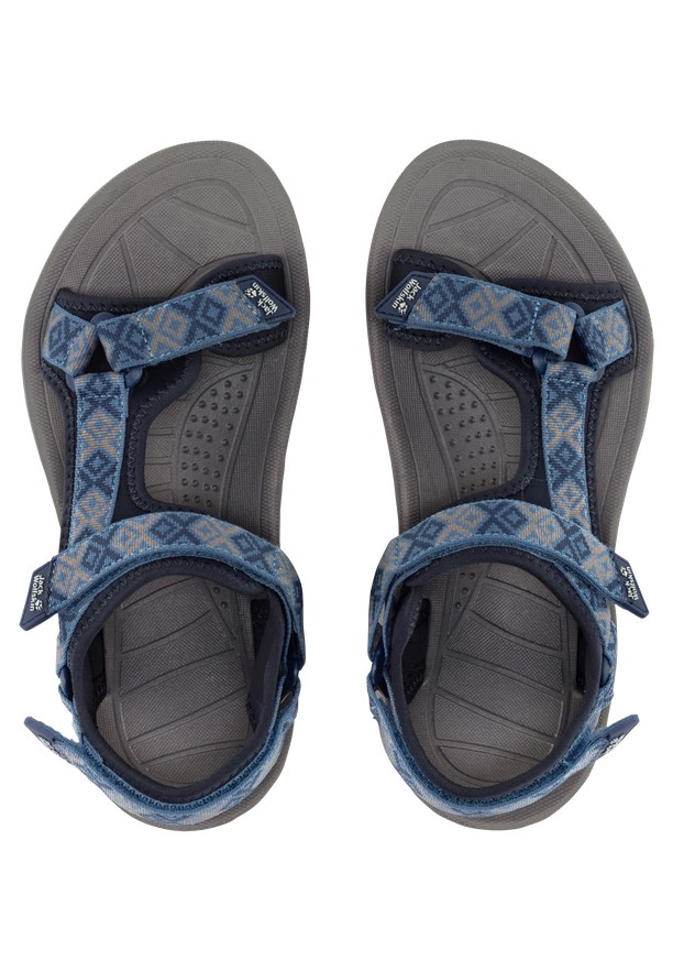 Blue Women Jack Wolfskin Wave Breaker Sandals | 12974381