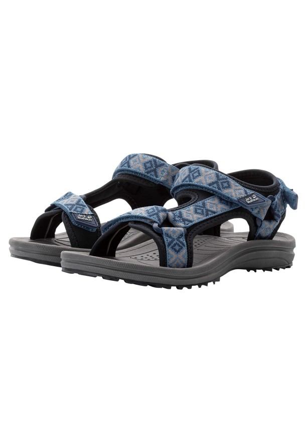 Blue Women Jack Wolfskin Wave Breaker Sandals | 12974381