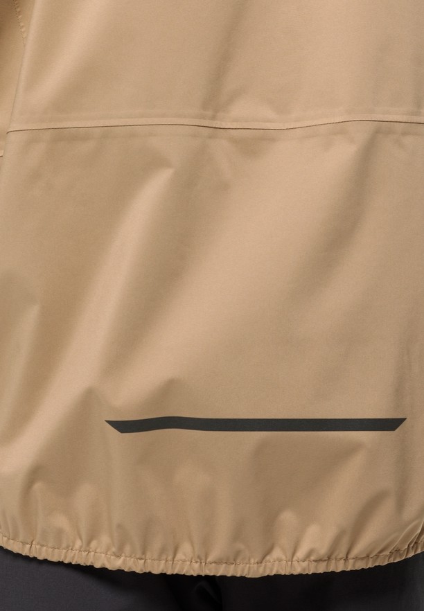 Brown Men Jack Wolfskin Bike Commute 2.5l Rain Jackets | 43049260