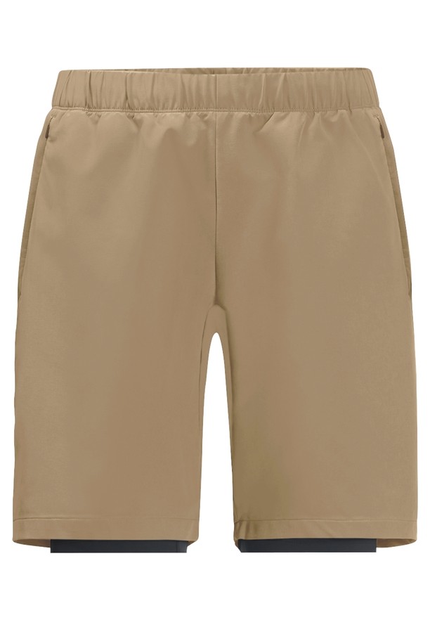 Brown Men Jack Wolfskin Bike Commute Shorts | 41273430