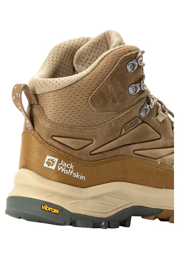 Brown Men Jack Wolfskin Cyrox Texapore Mid Hiking Shoes | 37351755