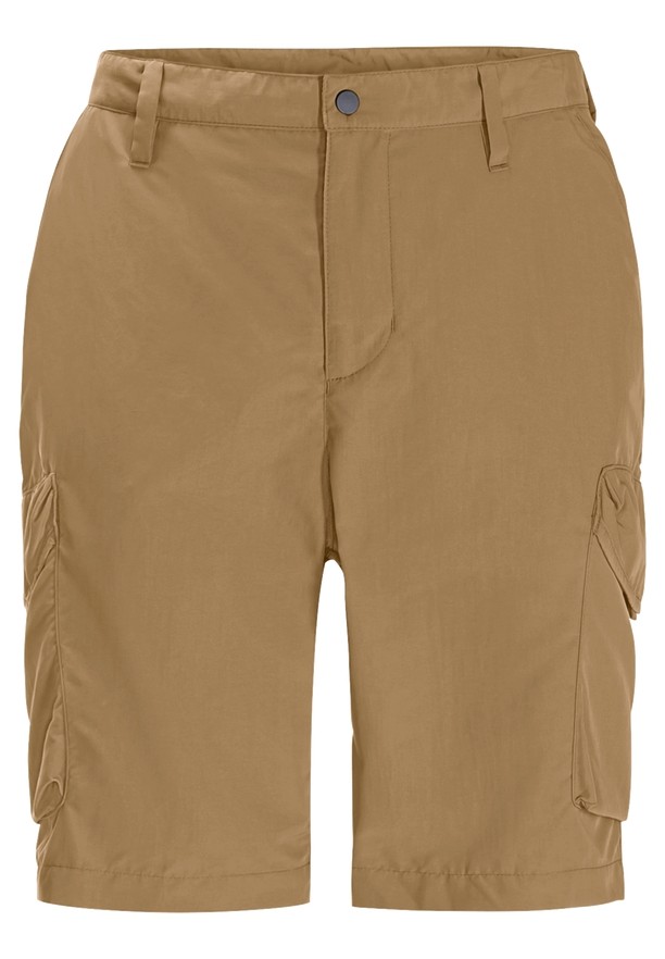 Brown Men Jack Wolfskin Kalahari Cargo Shorts | 46380560