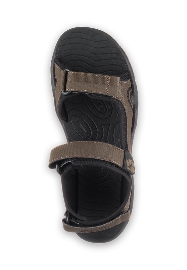 Brown Men Jack Wolfskin Lakewood Cruise Sandals | 71337572