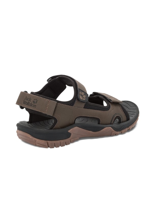 Brown Men Jack Wolfskin Lakewood Cruise Sandals | 71337572