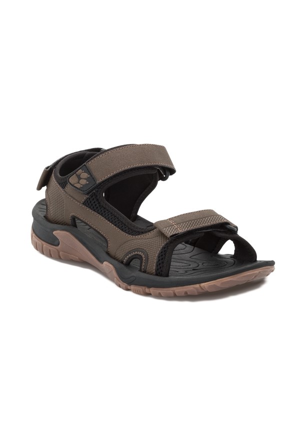 Brown Men Jack Wolfskin Lakewood Cruise Sandals | 71337572