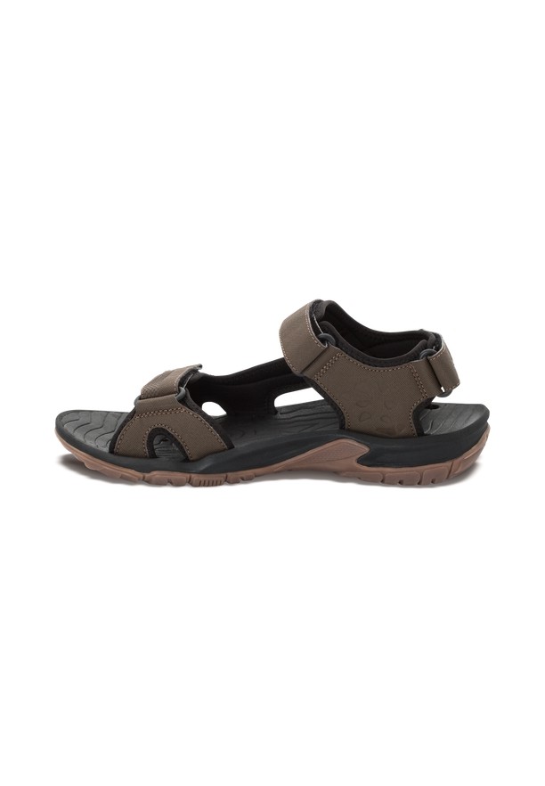 Brown Men Jack Wolfskin Lakewood Cruise Sandals | 71337572