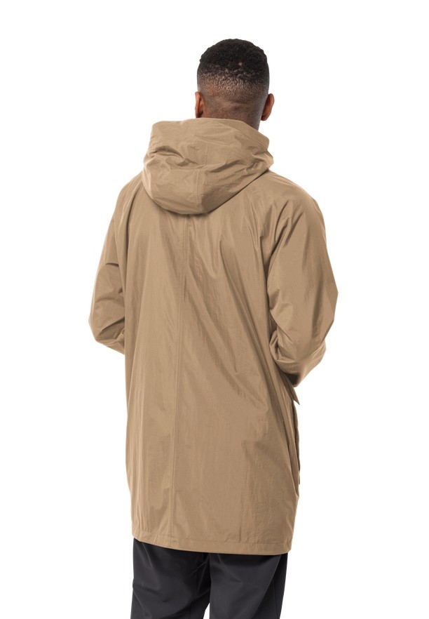 Brown Men Jack Wolfskin Norden Port Coats | 27978355