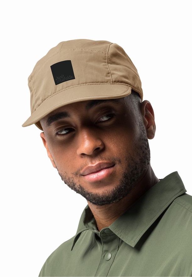 Brown Men Jack Wolfskin Road Trip Caps | 47870973