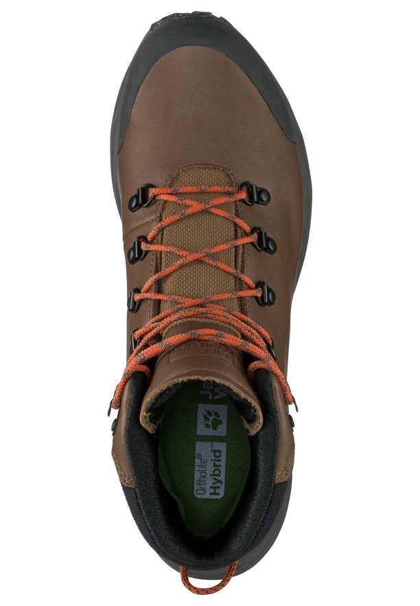 Brown Men Jack Wolfskin Terraquest X Texapore Mid Hiking Shoes | 45888885