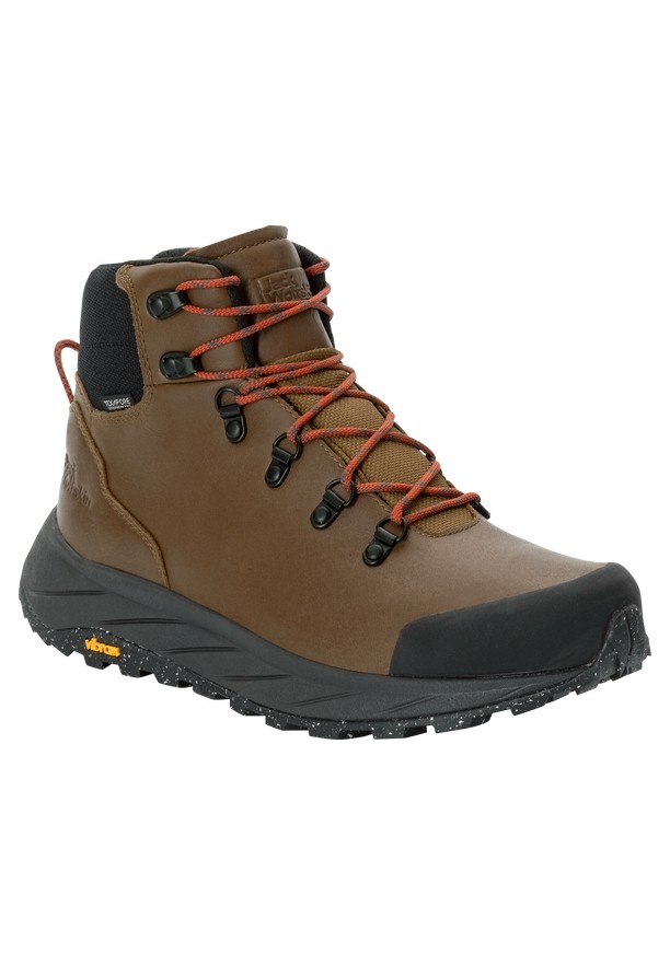 Brown Men Jack Wolfskin Terraquest X Texapore Mid Hiking Shoes | 45888885