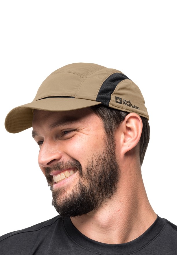 Brown Men Jack Wolfskin Vent Baseball Caps | 93975459
