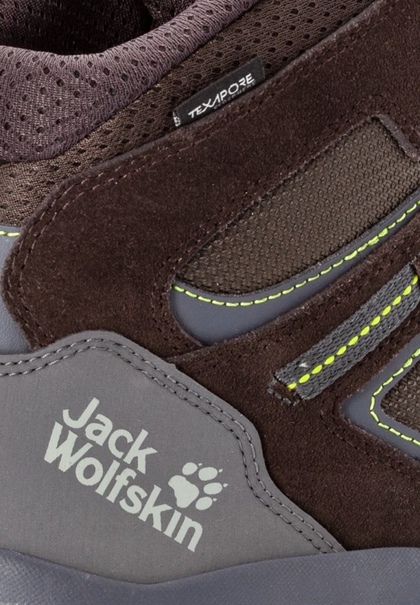 Brown Men Jack Wolfskin Vojo 3 Texapore Mid Hiking Shoes | 72352879