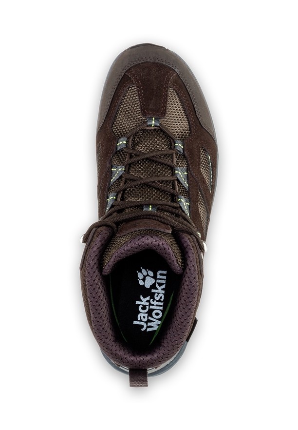 Brown Men Jack Wolfskin Vojo 3 Texapore Mid Hiking Shoes | 72352879