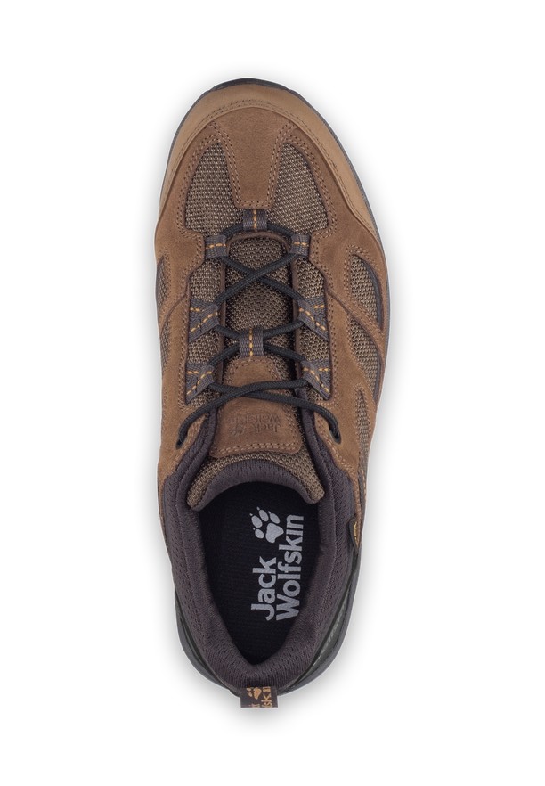 Brown Men Jack Wolfskin Vojo 3 Texapore Low Hiking Shoes | 90926928