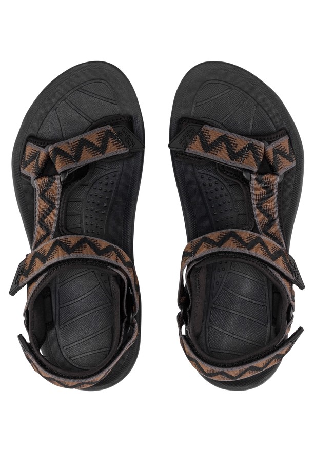Brown Men Jack Wolfskin Wave Breaker Sandals | 51579940