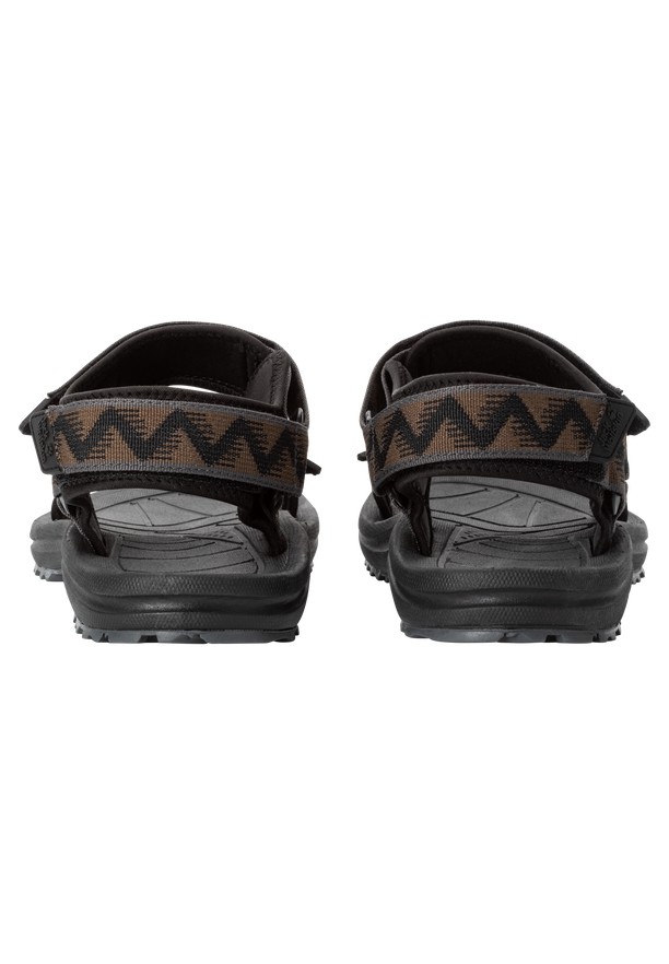 Brown Men Jack Wolfskin Wave Breaker Sandals | 51579940
