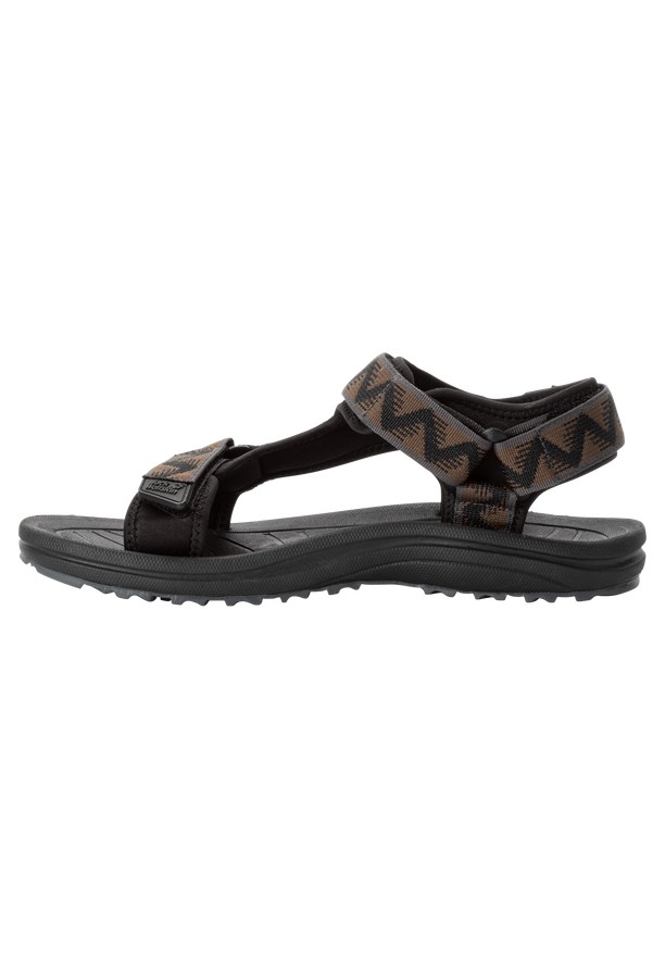 Brown Men Jack Wolfskin Wave Breaker Sandals | 51579940