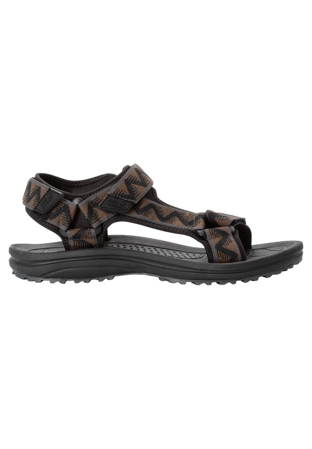 Brown Men Jack Wolfskin Wave Breaker Sandals | 51579940