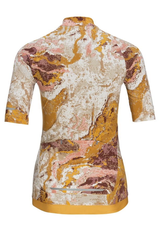 Brown Women Jack Wolfskin Gravex Printed Fz S/s Shirts | 43863408