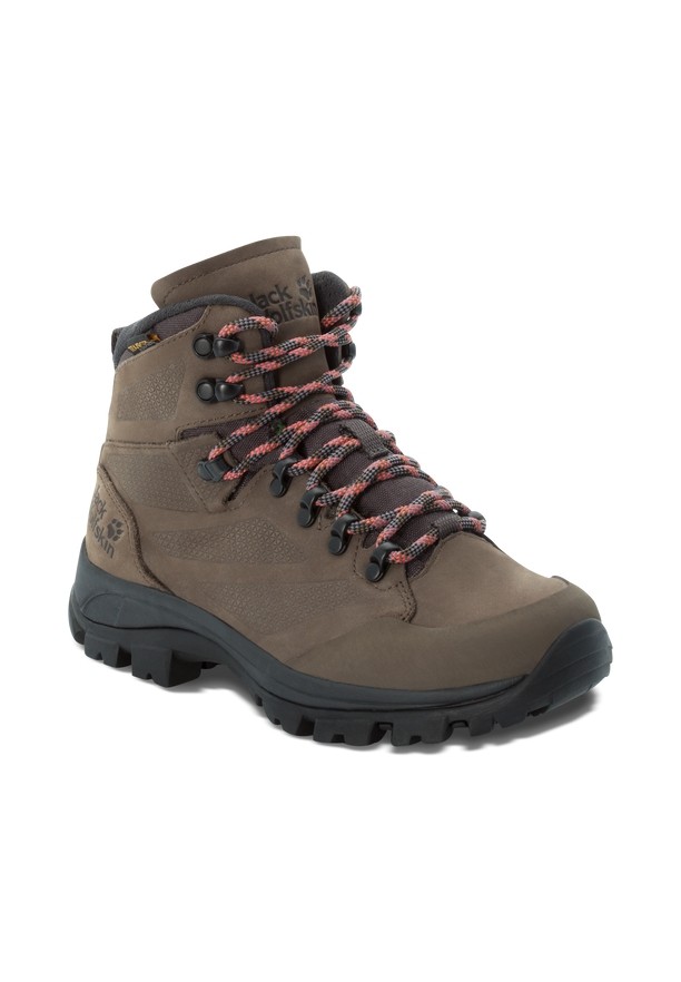 Brown Women Jack Wolfskin Rebellion Texapore Mid Hiking Shoes | 69118532