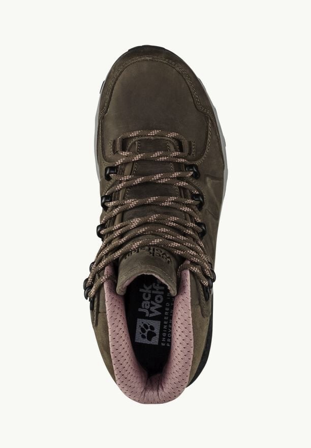Brown Women Jack Wolfskin Refugio Prime Texapore Mid Hiking Shoes | 36587566