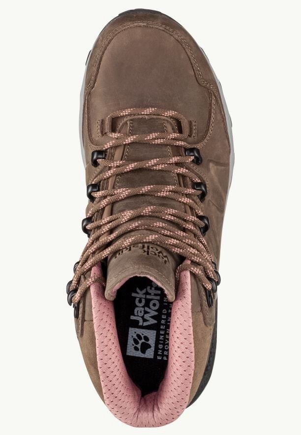 Brown Women Jack Wolfskin Refugio Prime Texapore Mid Hiking Shoes | 36587566