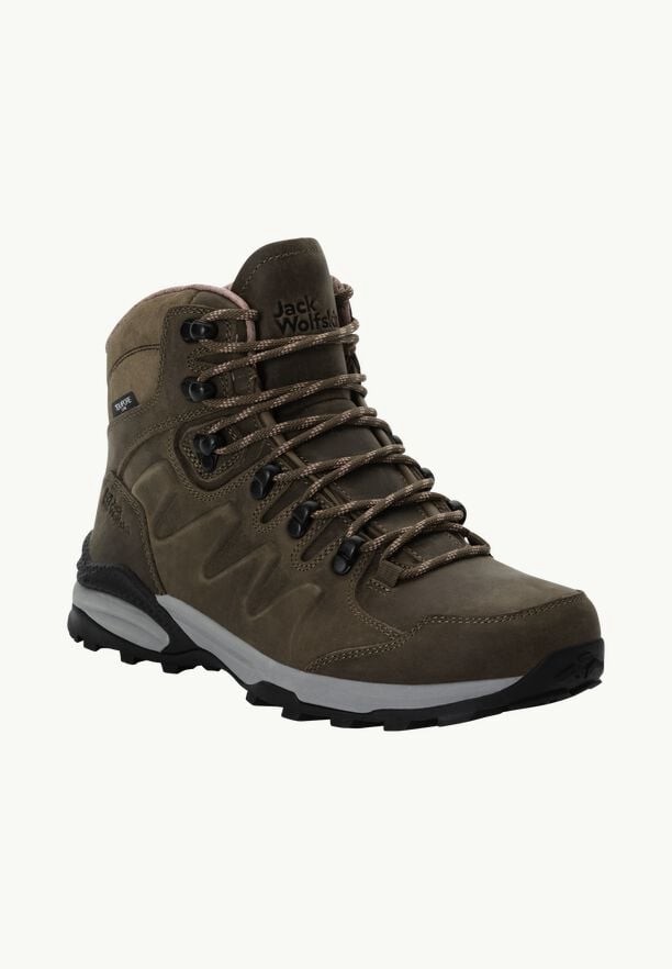 Brown Women Jack Wolfskin Refugio Prime Texapore Mid Hiking Shoes | 36587566