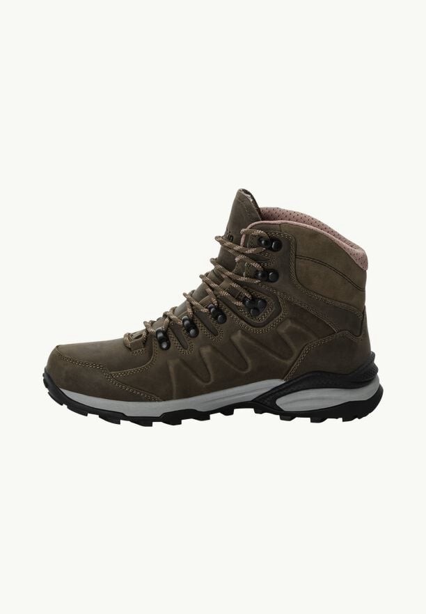 Brown Women Jack Wolfskin Refugio Prime Texapore Mid Hiking Shoes | 36587566