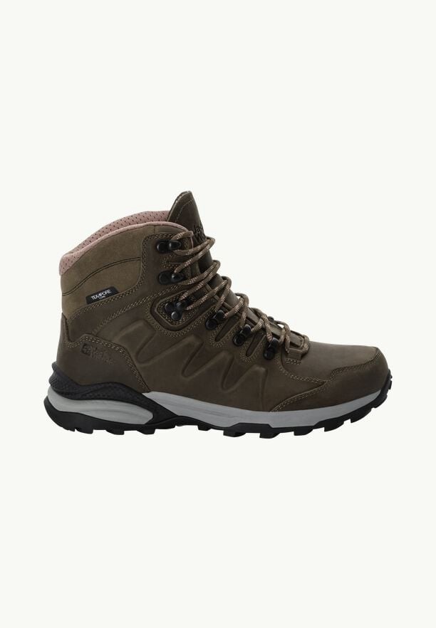 Brown Women Jack Wolfskin Refugio Prime Texapore Mid Hiking Shoes | 36587566
