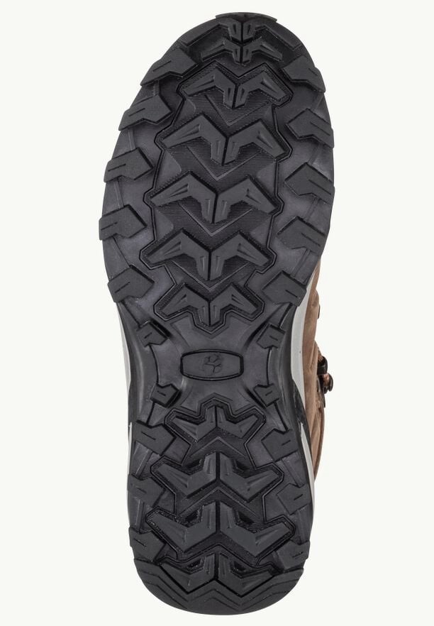 Brown Women Jack Wolfskin Refugio Prime Texapore Mid Hiking Shoes | 36587566