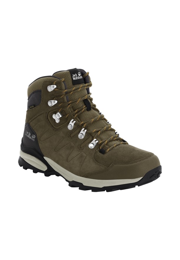 Brown Women Jack Wolfskin Refugio Texapore Mid Hiking Shoes | 21654882
