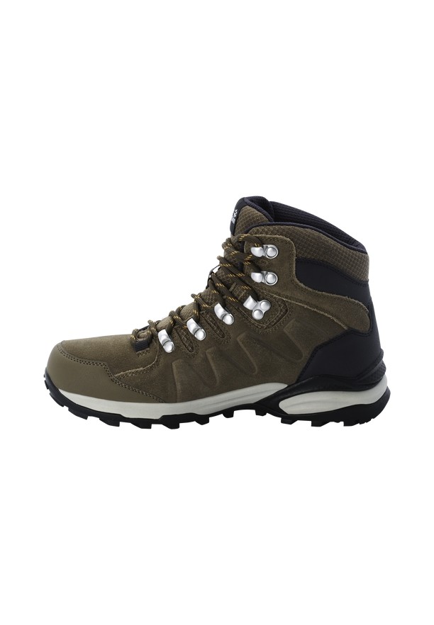 Brown Women Jack Wolfskin Refugio Texapore Mid Hiking Shoes | 21654882