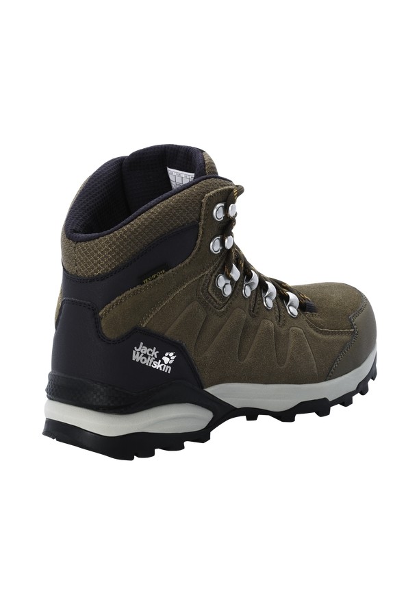 Brown Women Jack Wolfskin Refugio Texapore Mid Hiking Shoes | 21654882