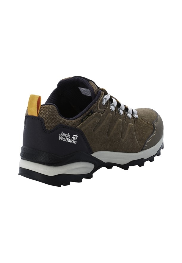 Brown Women Jack Wolfskin Refugio Texapore Low Hiking Shoes | 85446472