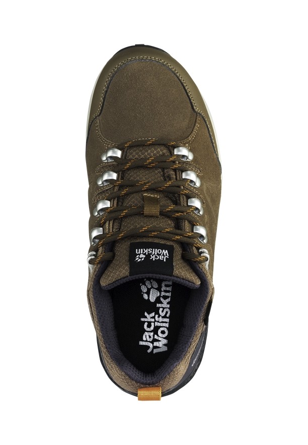 Brown Women Jack Wolfskin Refugio Texapore Low Hiking Shoes | 85446472