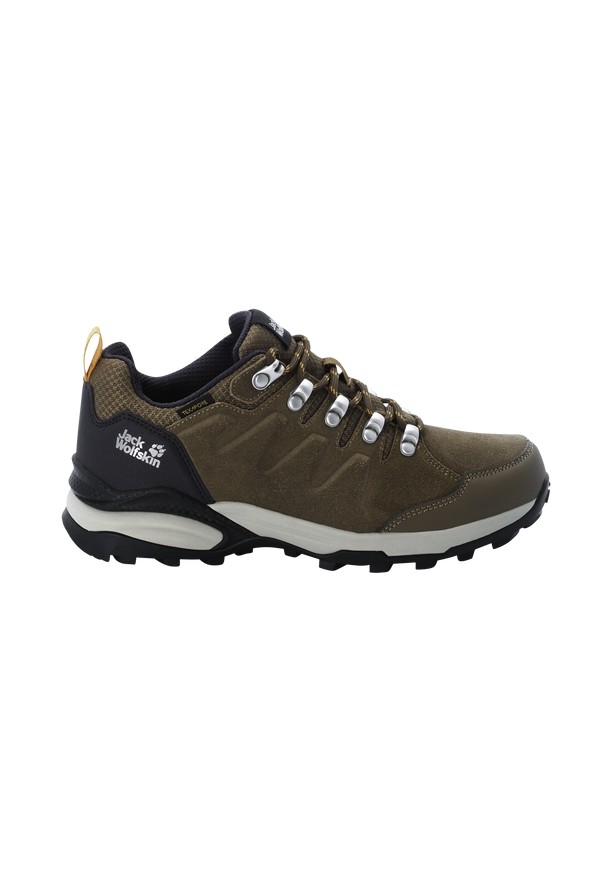 Brown Women Jack Wolfskin Refugio Texapore Low Hiking Shoes | 85446472