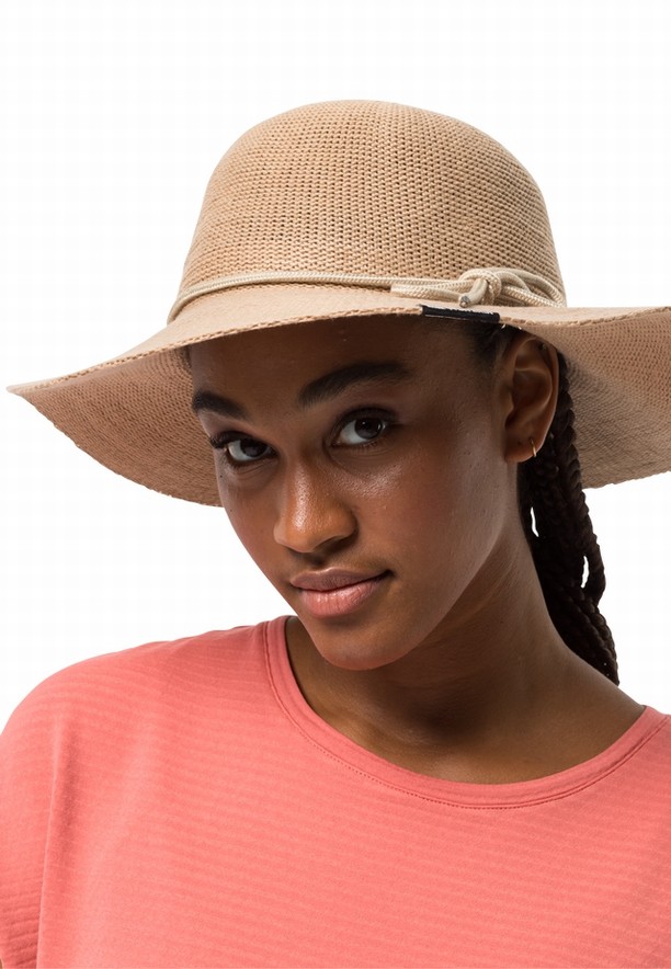 Brown Women Jack Wolfskin Travel Hats | 66513932
