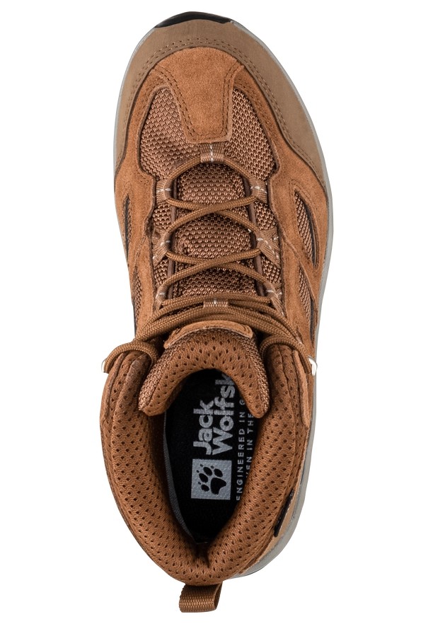 Brown Women Jack Wolfskin Vojo 3 Texapore Mid Hiking Shoes | 82700738