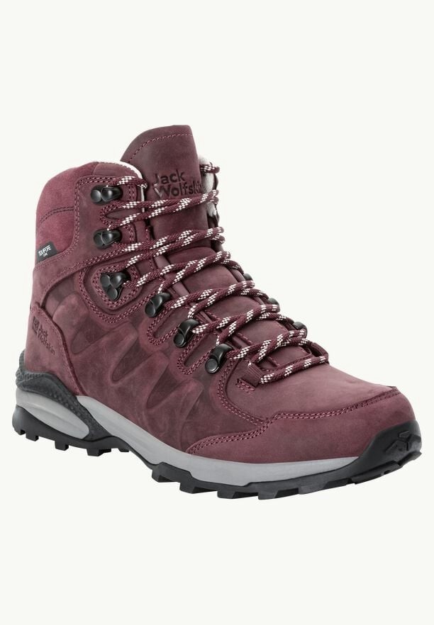 Burgundy Women Jack Wolfskin Refugio Prime Texapore Mid Hiking Shoes | 95353413