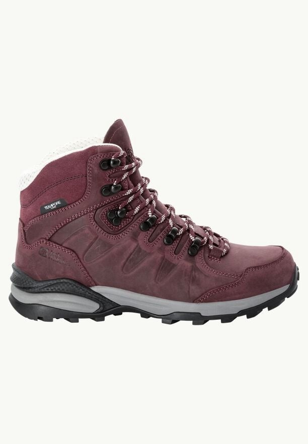 Burgundy Women Jack Wolfskin Refugio Prime Texapore Mid Hiking Shoes | 95353413