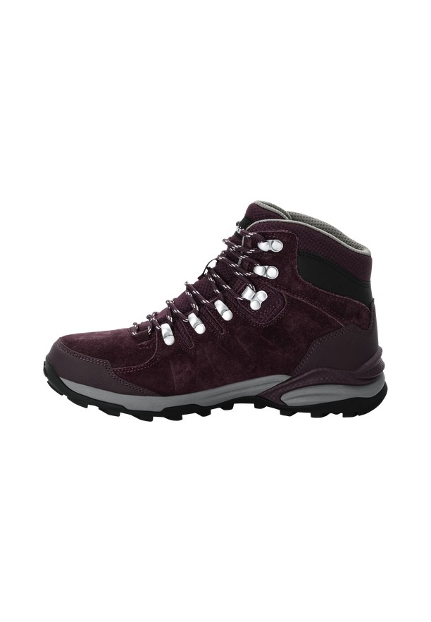 Burgundy Women Jack Wolfskin Refugio Texapore Mid Hiking Shoes | 88547514