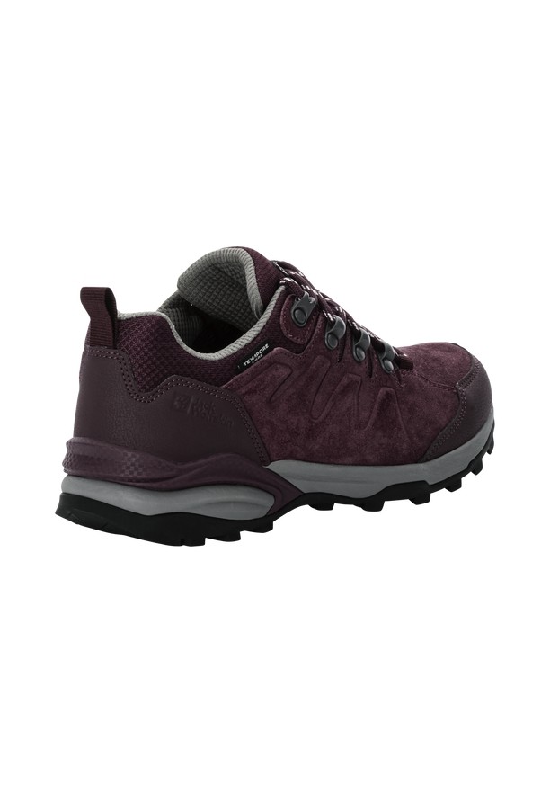 Burgundy Women Jack Wolfskin Refugio Texapore Low Hiking Shoes | 81604158