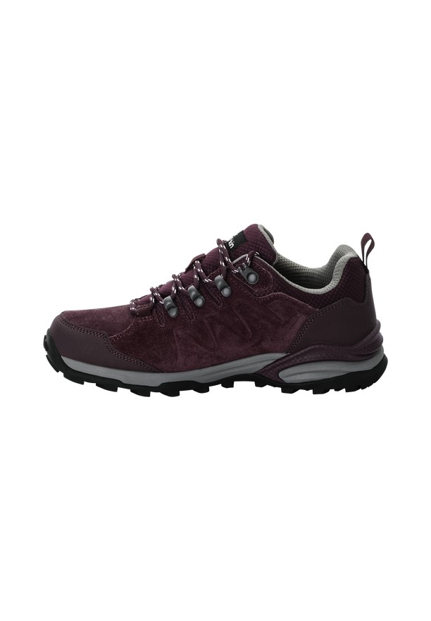 Burgundy Women Jack Wolfskin Refugio Texapore Low Hiking Shoes | 81604158